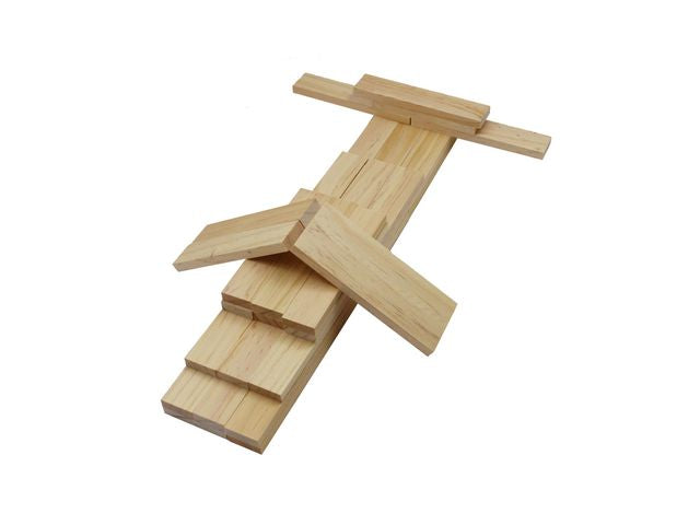 Byggklossar trä 12x2,5x0,8 cm 200st